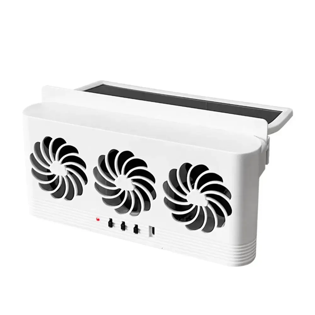 Ventilateur solaire de voiture, vue détaillée