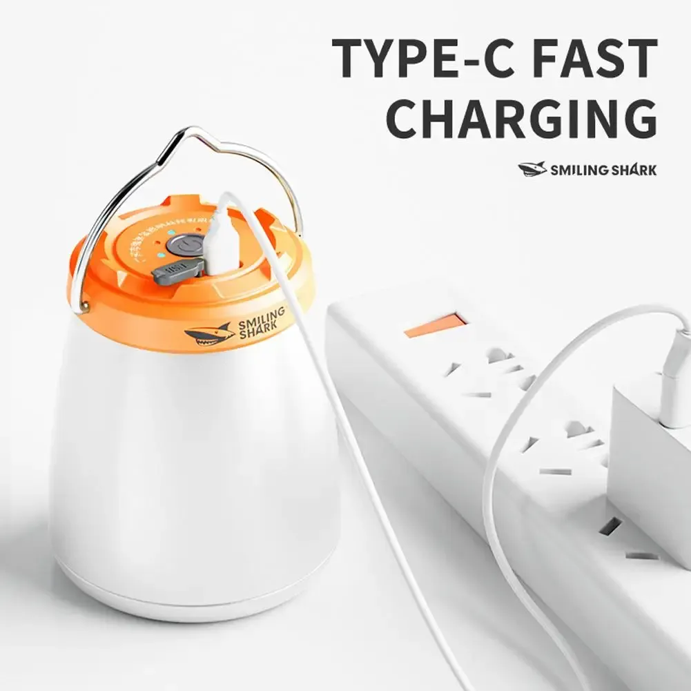 Lanterne de camping LED rechargeable étanche avec crochet, lumière de tente portable, veilleuse de secours et éclairage de camping extérieur 4