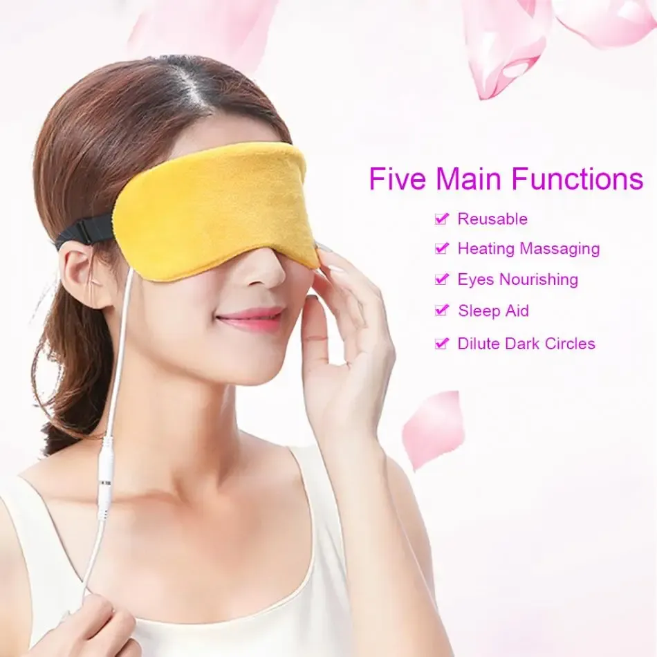 Masque pour les yeux à vapeur chauffante USB, ambiance détente