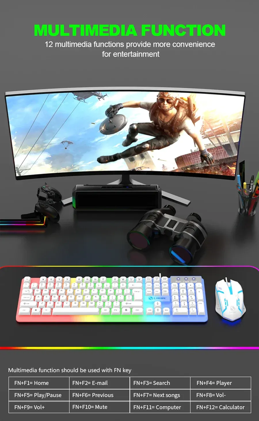 Détail des touches du clavier