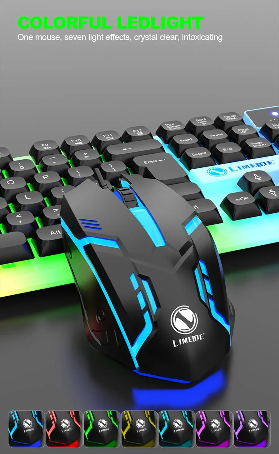 Ensemble clavier souris en situation de bureau