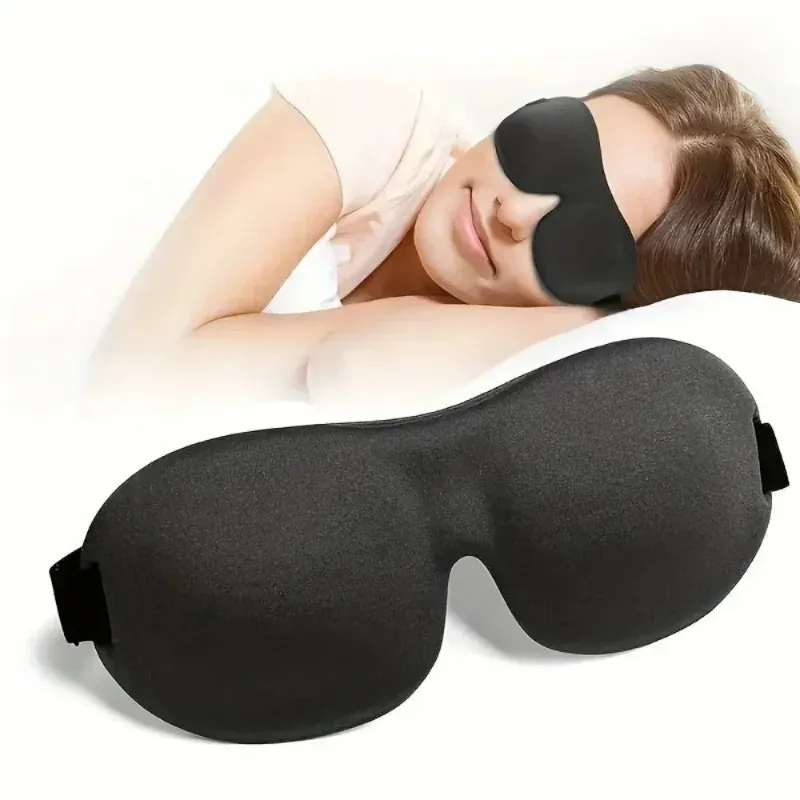 Masque de sommeil 3D en mousse à mémoire de forme, vue de face