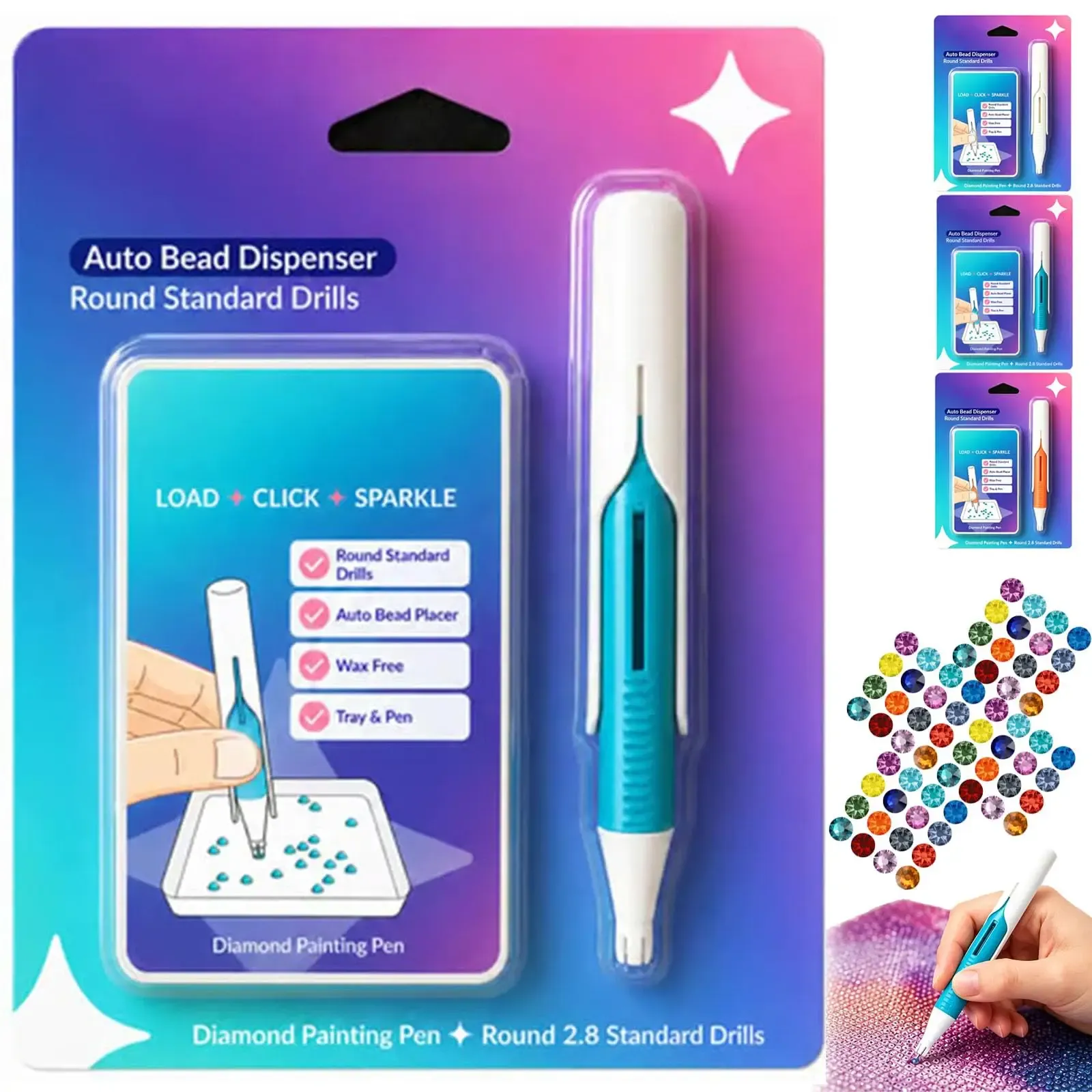 Accessoires du kit de peinture au diamant