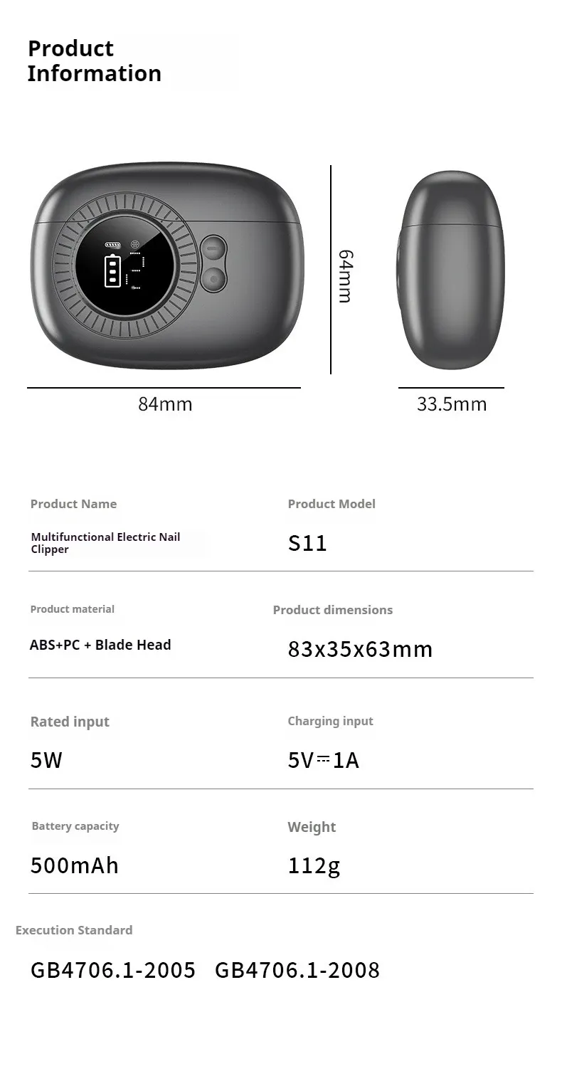 Coupe-ongles électrique 2 en 1 présentation complète