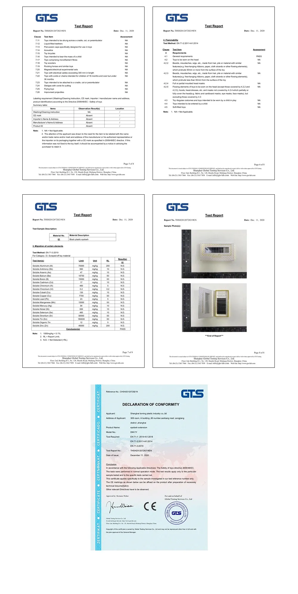 Extensions de cils DeceMars, rendu final