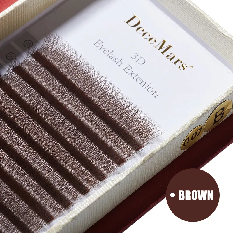 Extensions de cils 3D en forme de W, 3 pointes, courbure C/D, haute qualité, cils individuels 8