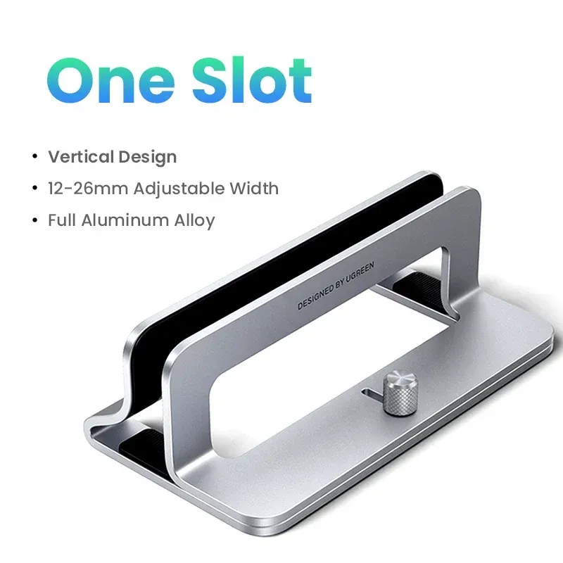 UGREEN – Support vertical pliable en aluminium pour ordinateur portable, compatible MacBook Air, MacBook Pro et PC jusqu'à 17 pouces 10