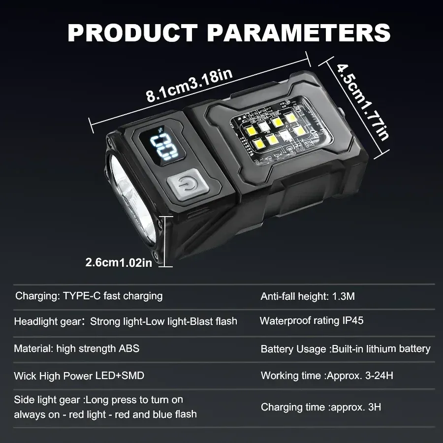 Lampe de poche LED lumineuse