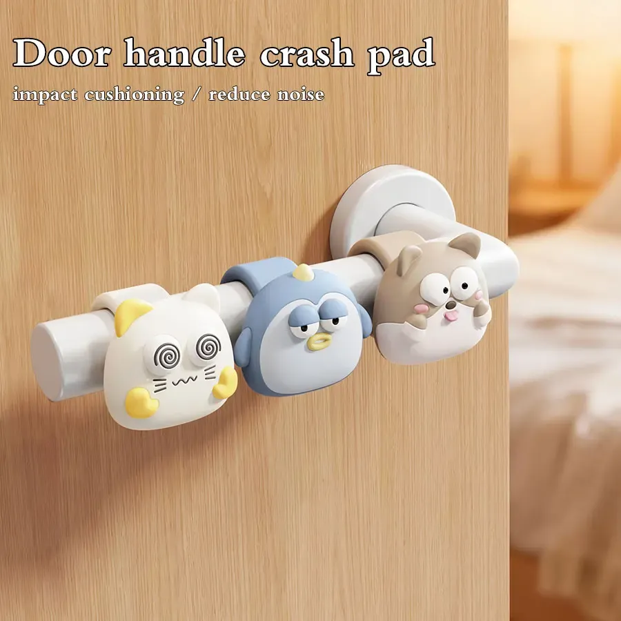 Coussin anti-collision pour poignée de porte et de fenêtre en forme de dessin animé - Image 1