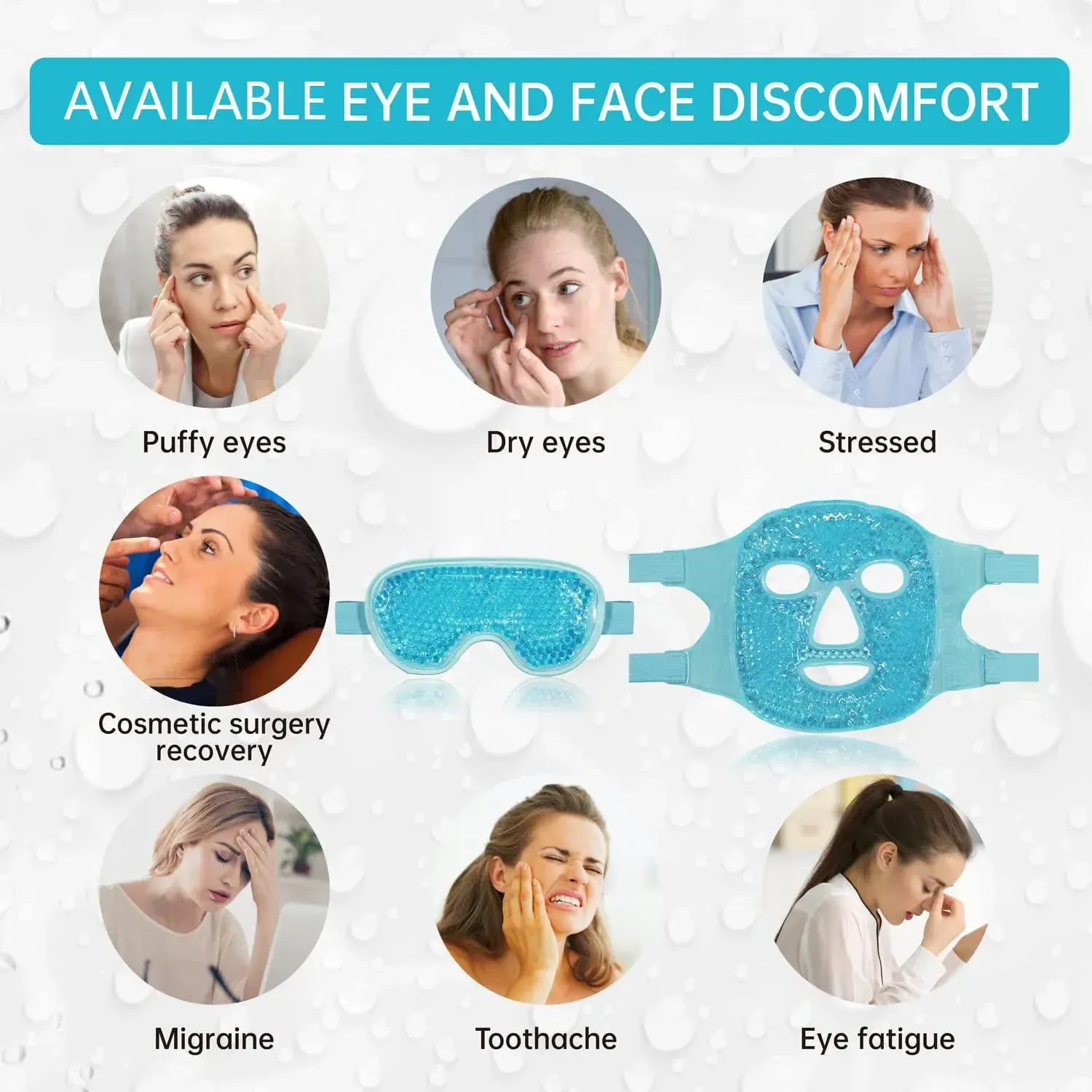 Masque de gel froid pour un moment de détente