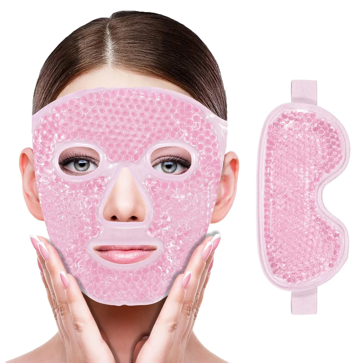 Masque rafraîchissant chaud-froid en gel pour les yeux et le visage, compresse réutilisable pour le sommeil – FaceSPA 13