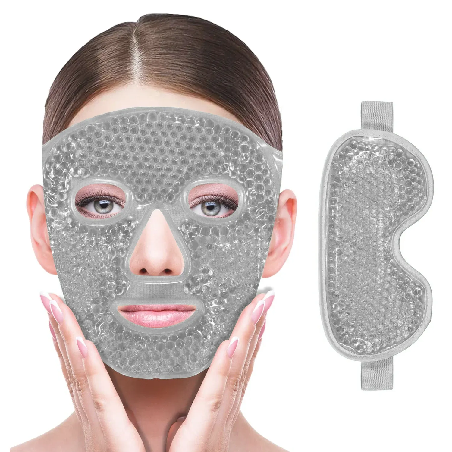 Masque rafraîchissant chaud-froid en gel pour les yeux et le visage, compresse réutilisable pour le sommeil – FaceSPA 17