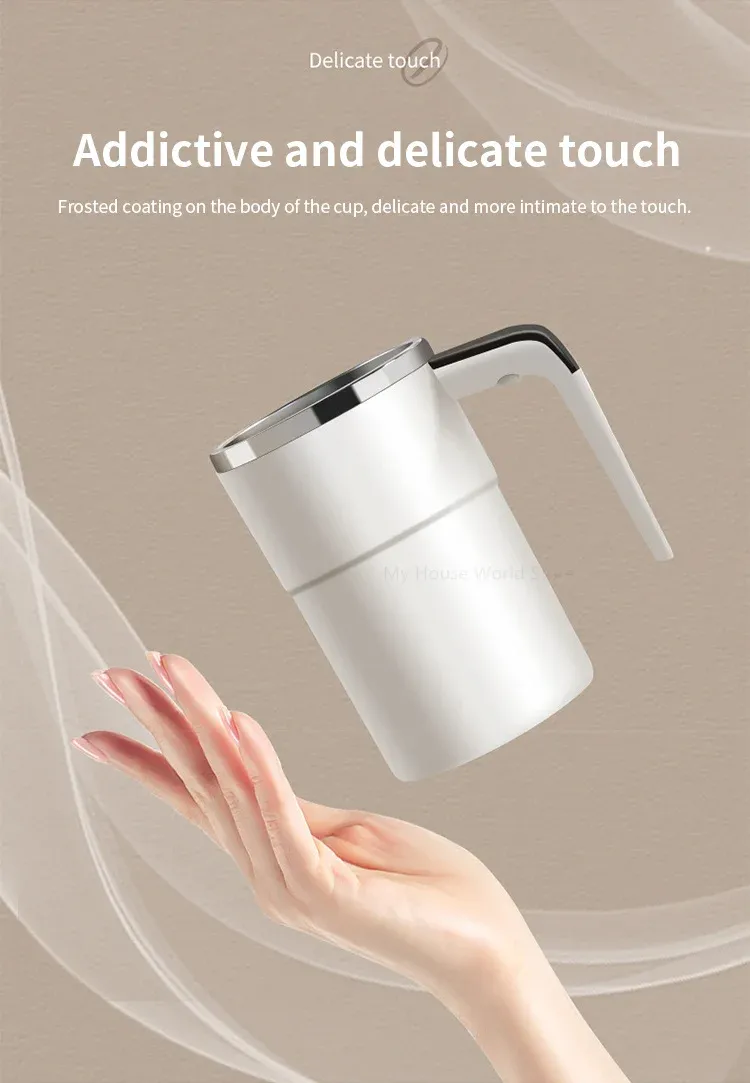 Tasse à agitation automatique, gros plan