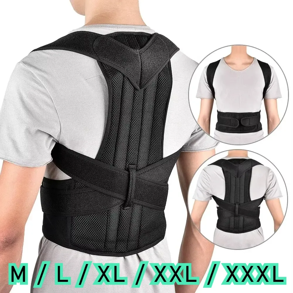 Ceinture lombaire renforcée à support dorsal réglable, attelle de colonne vertébrale et soutien cervical 1