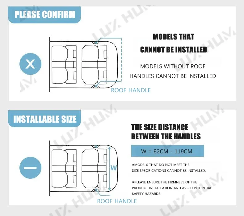 Corde à linge de voiture, vue d'ensemble
