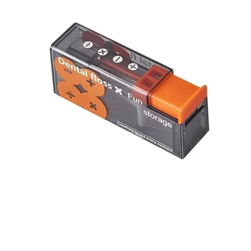 Distributeur automatique de fil dentaire à ouverture pop-up avec 10 recharges, boîte de rangement portable pour l'hygiène bucco-dentaire 5