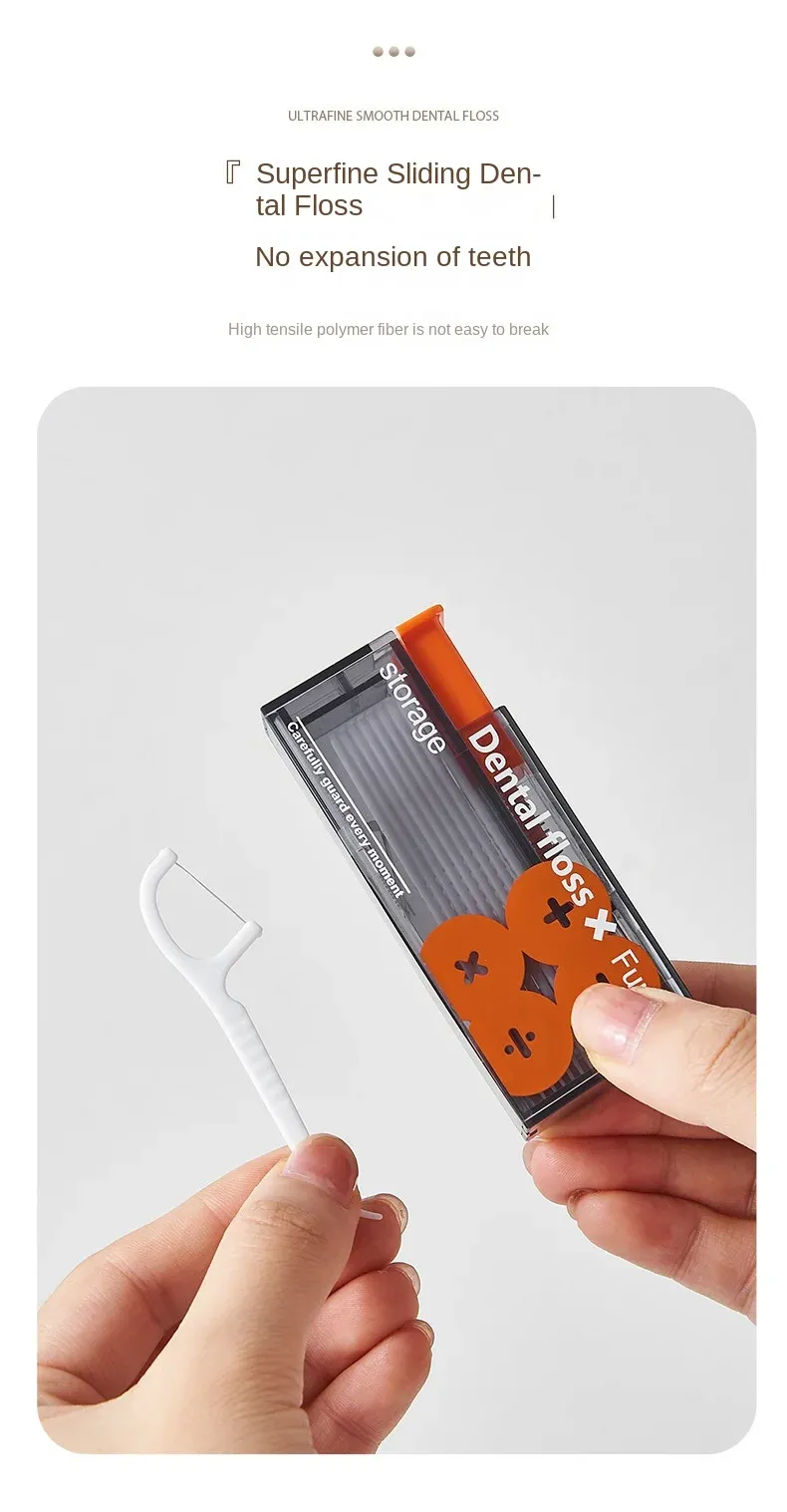 Distributeur de fil dentaire, cadrage produit