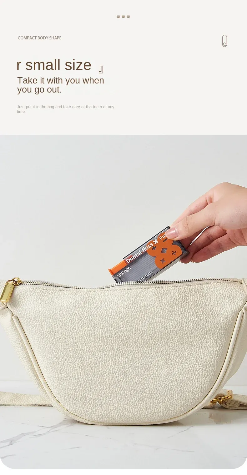 Distributeur de fil dentaire, présentation lifestyle