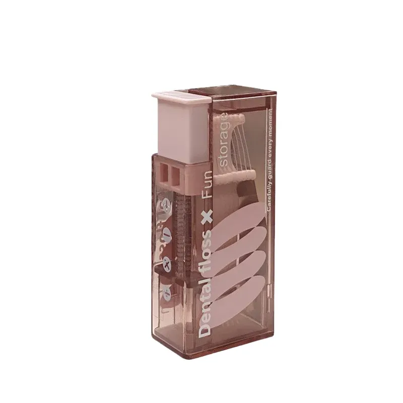 Distributeur automatique de fil dentaire à ouverture pop-up avec 10 recharges, boîte de rangement portable pour l'hygiène bucco-dentaire 7