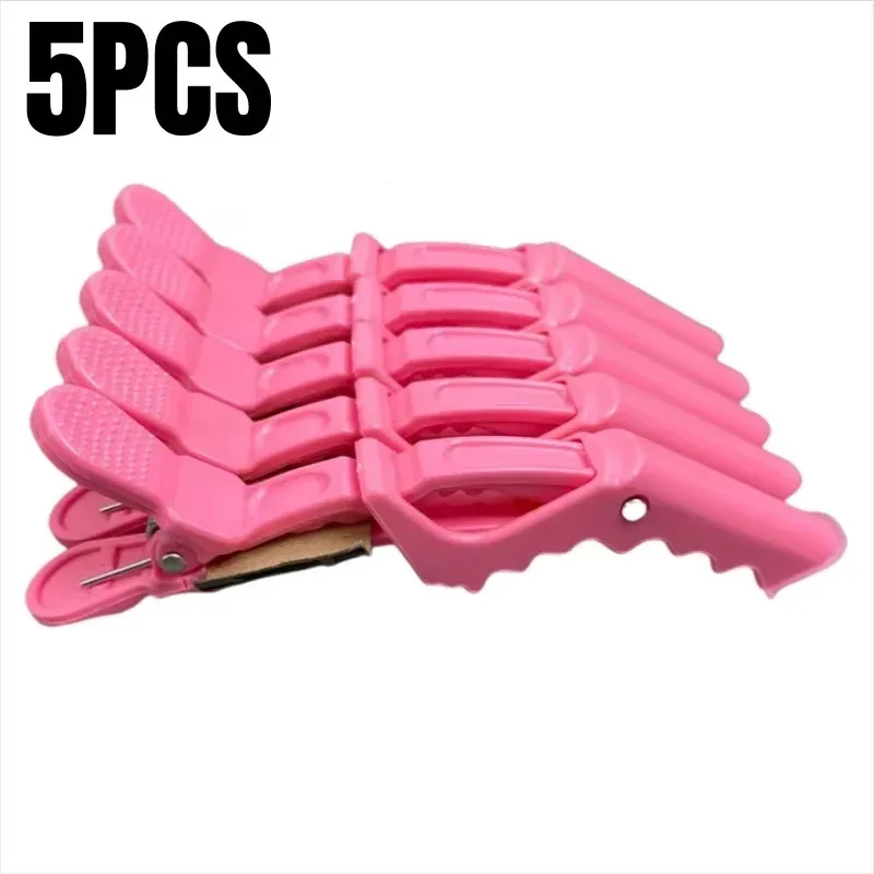 Pinces crocodile professionnelles en plastique pour salon de coiffure, lot de 5 à 30 pièces 18