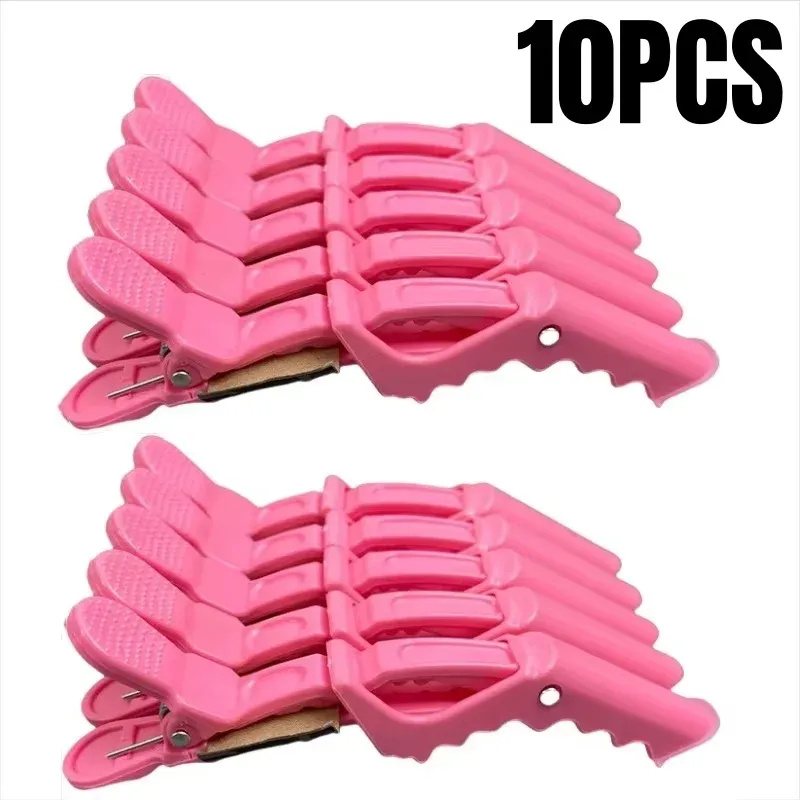 Pinces crocodile professionnelles en plastique pour salon de coiffure, lot de 5 à 30 pièces 13
