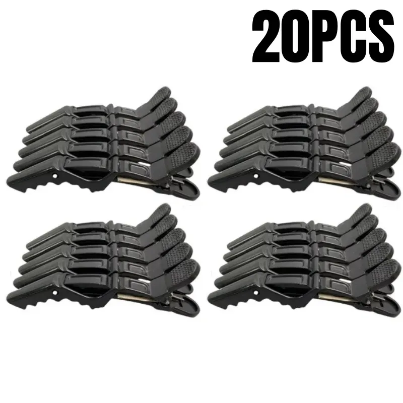 Pinces crocodile professionnelles en plastique pour salon de coiffure, lot de 5 à 30 pièces 14