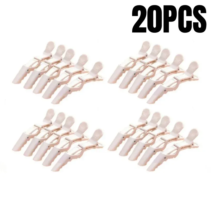 Pinces crocodile professionnelles en plastique pour salon de coiffure, lot de 5 à 30 pièces 11