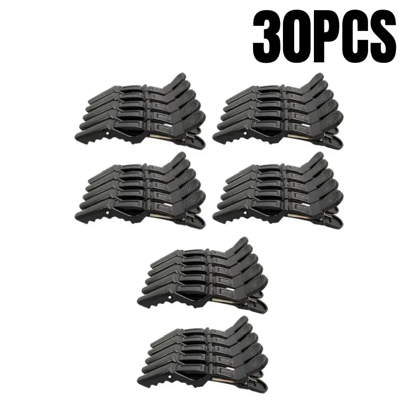 Pinces crocodile professionnelles en plastique pour salon de coiffure, lot de 5 à 30 pièces 9