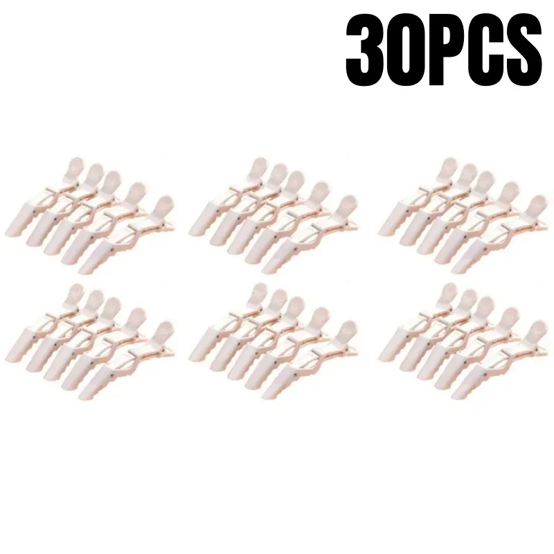 Pinces crocodile professionnelles en plastique pour salon de coiffure, lot de 5 à 30 pièces 10