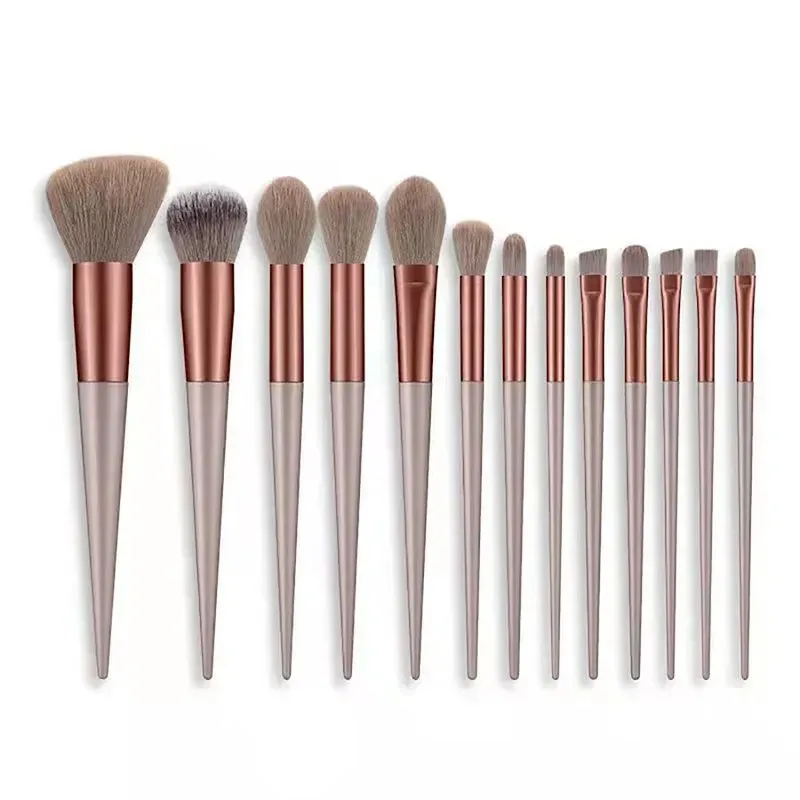 Ensemble de 13 pinceaux de maquillage ultra-doux pour fond de teint, blush, poudre et fard à paupières 6