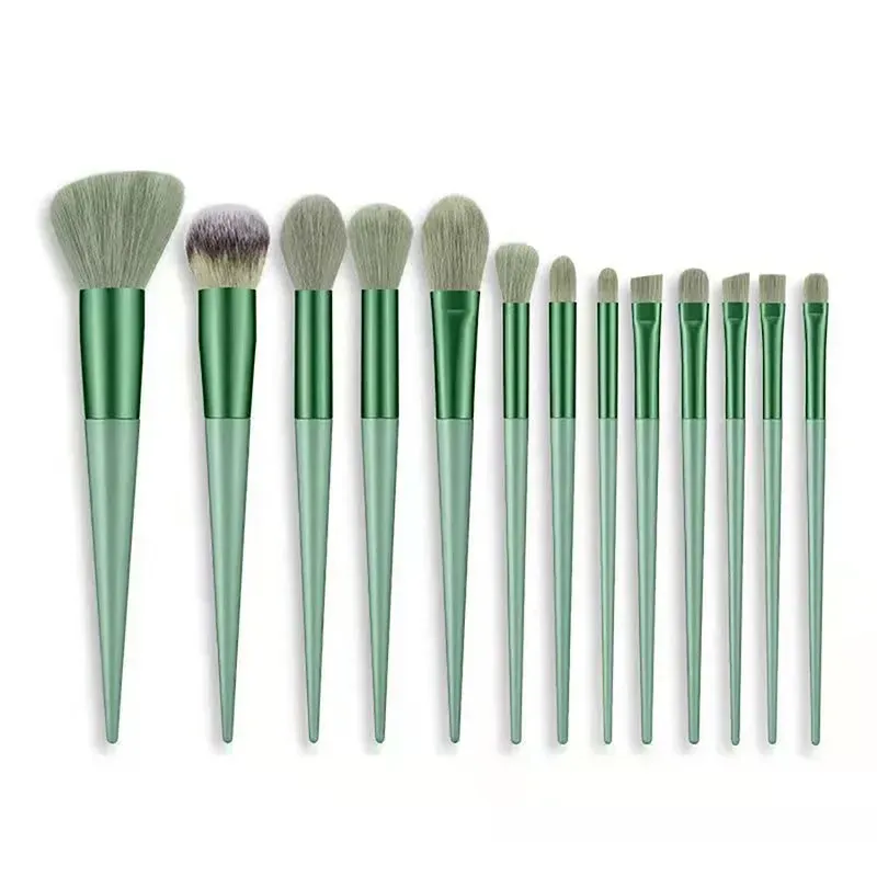 Ensemble de 13 pinceaux de maquillage ultra-doux pour fond de teint, blush, poudre et fard à paupières 9