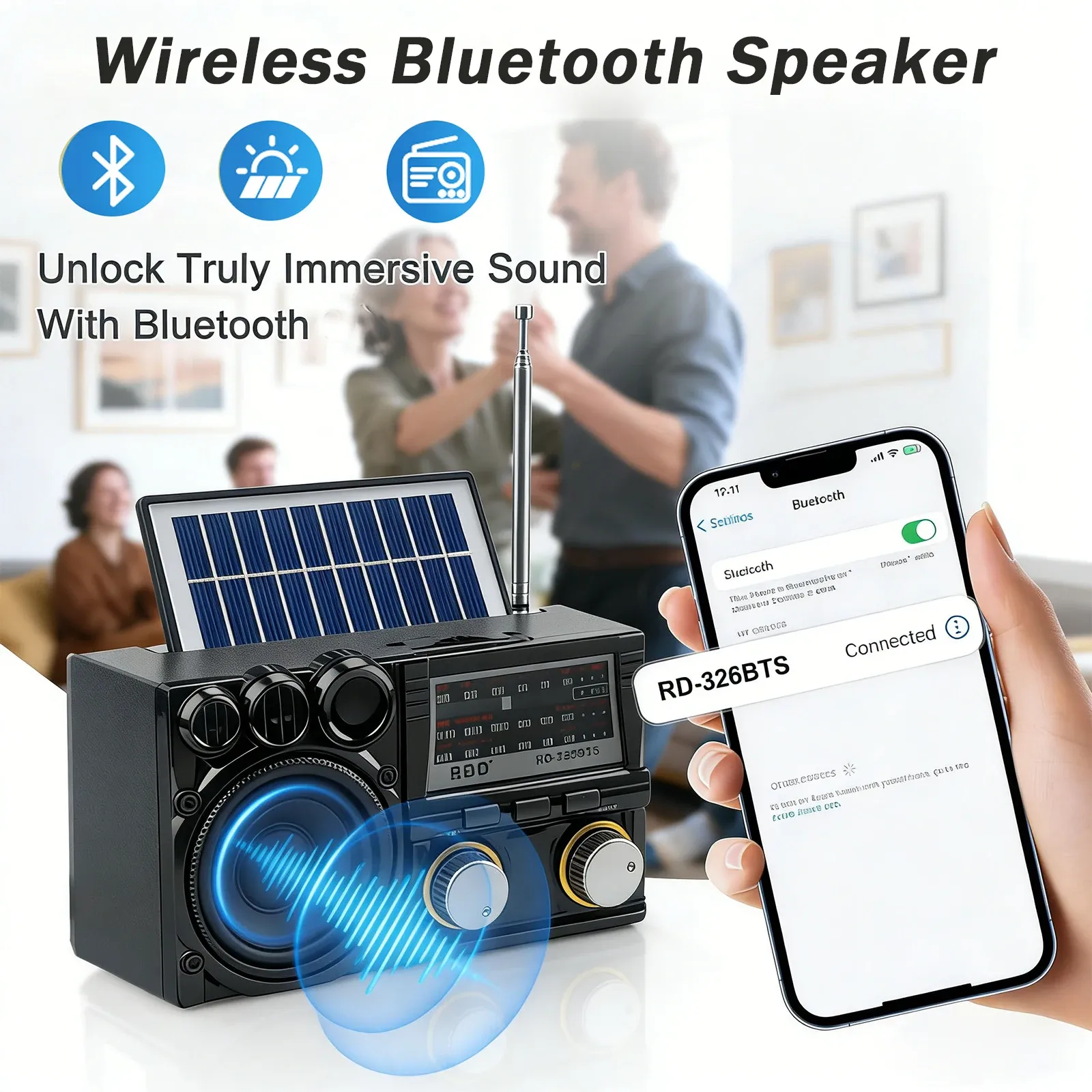Radio solaire portable AM/FM/SW