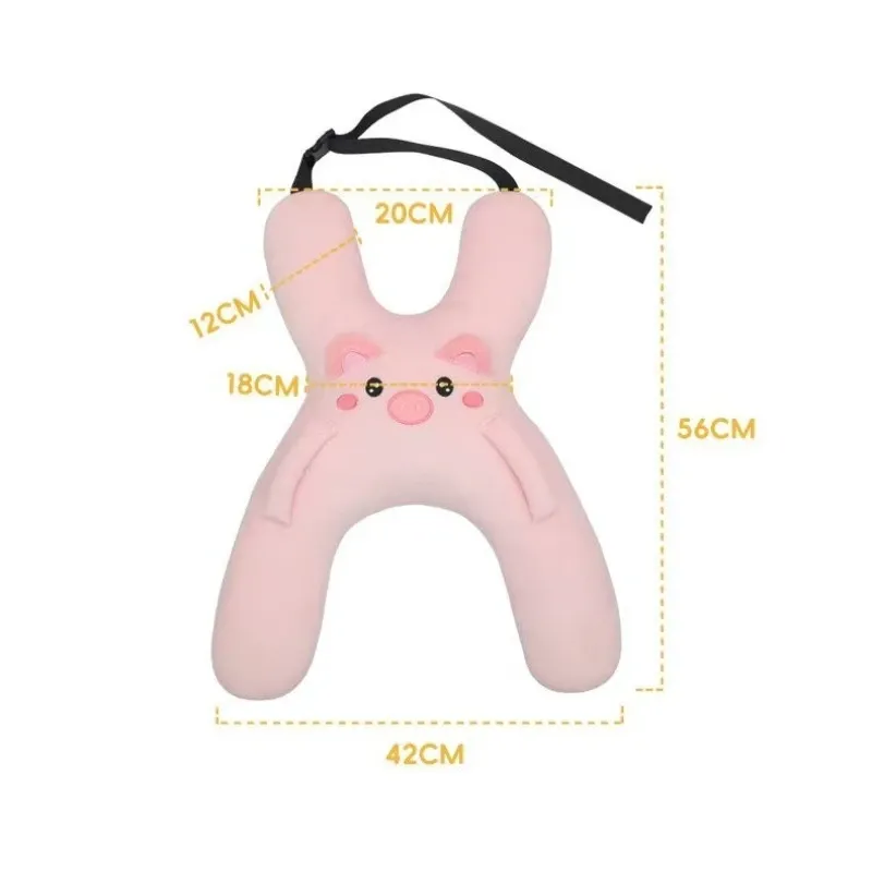 Oreiller cervical pour voiture avec ceinture de sécurité, aide au sommeil pour enfants, maintien de la tête, siège arrière, confort pour les longs trajets 5
