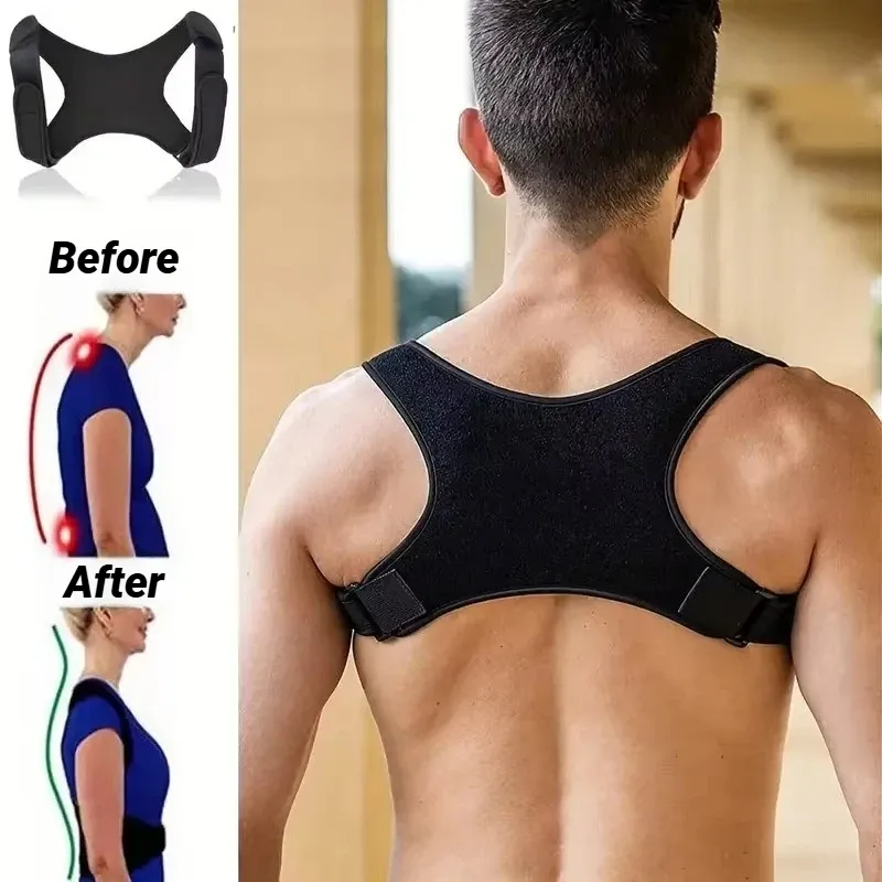 Ceinture de soutien dorsal réglable, respirante et ergonomique pour la prévention de la cyphose 5