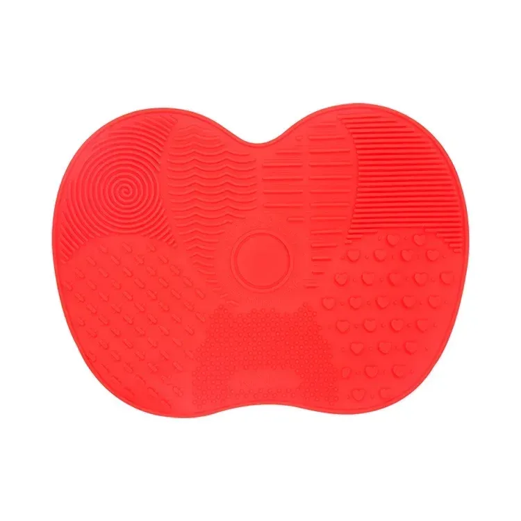 Tapis de nettoyage en silicone coloré pour brosses de maquillage, planche à récurer pour pinceaux cosmétiques et fond de teint 9