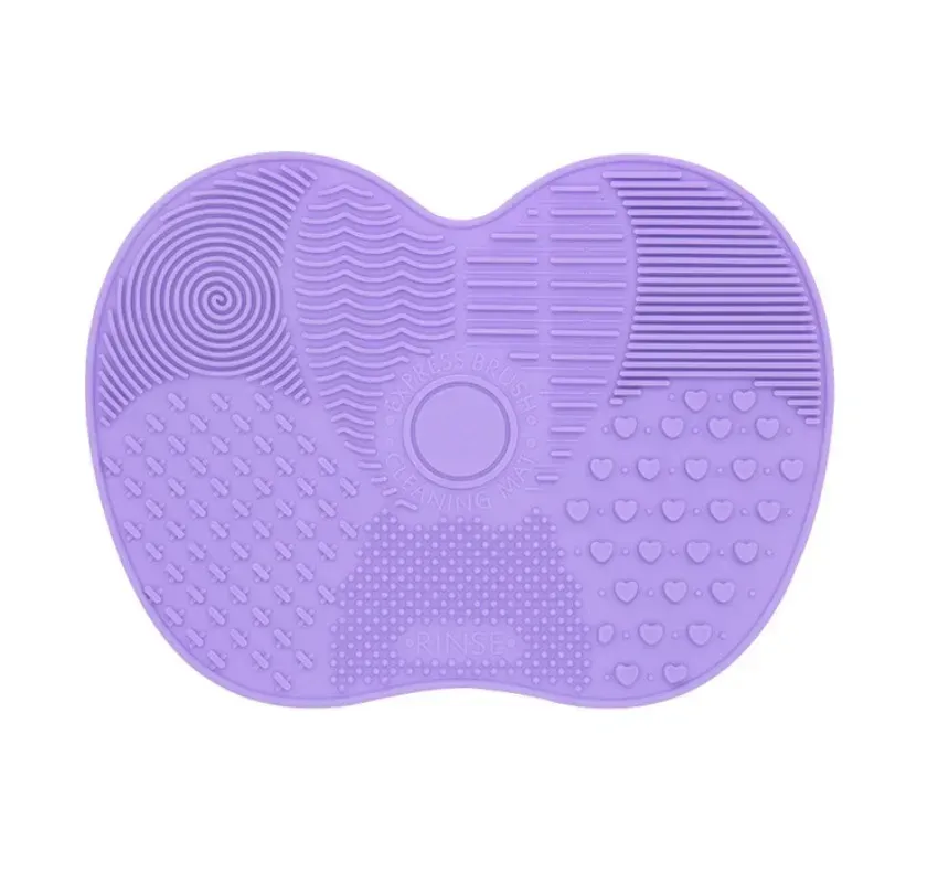 Tapis de nettoyage en silicone coloré pour brosses de maquillage, planche à récurer pour pinceaux cosmétiques et fond de teint 8