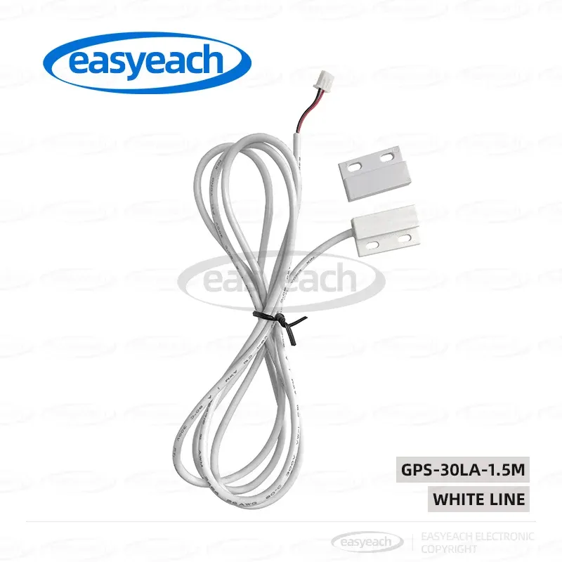 Capteur magnétique de porte filaire GPS-30, câble 5 m, détecteur d'ouverture pour porte de garage et porte roulante, interrupteur étanche pour usage extérieur 7