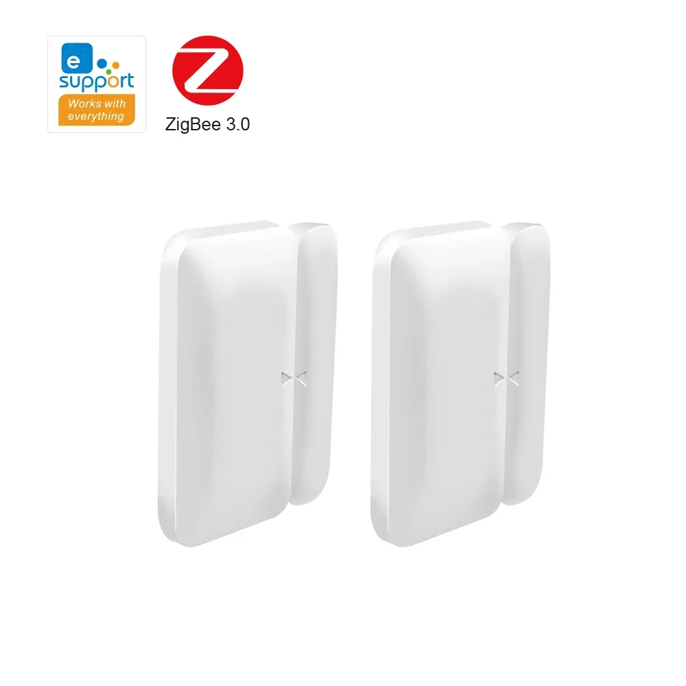 Capteur de porte et fenêtre sans fil Tuya Zigbee, détecteur d'ouverture compact pour la maison connectée, compatible Alexa 8
