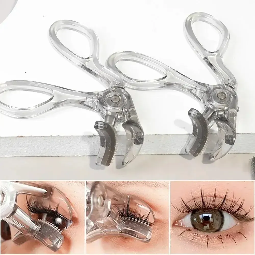 Recourbe-cils double usage, imperméable, pour un galbe naturel, large pince partielle, longue tenue, outil de maquillage des yeux professionnel. 2