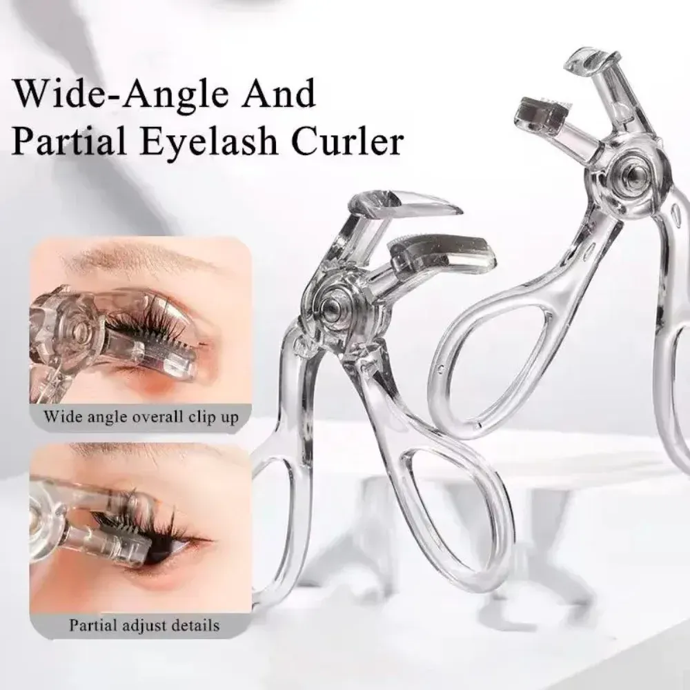 Recourbe-cils double usage, imperméable, pour un galbe naturel, large pince partielle, longue tenue, outil de maquillage des yeux professionnel. 4