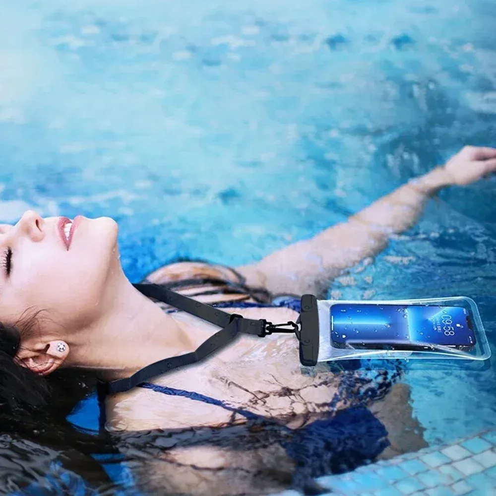Étui étanche universel pour smartphone, pochette de protection sous-marine pour natation, compatible iPhone et Samsung, écran jusqu'à 6,7 pouces 3
