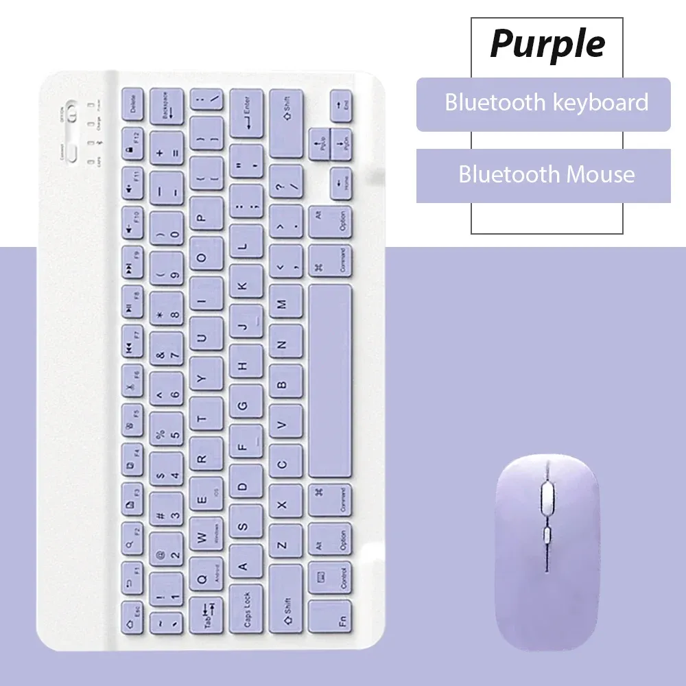 Clavier sans fil Bluetooth universel pour téléphone portable et tablette, mini clavier Bluetooth compatible avec clavier et souris 16