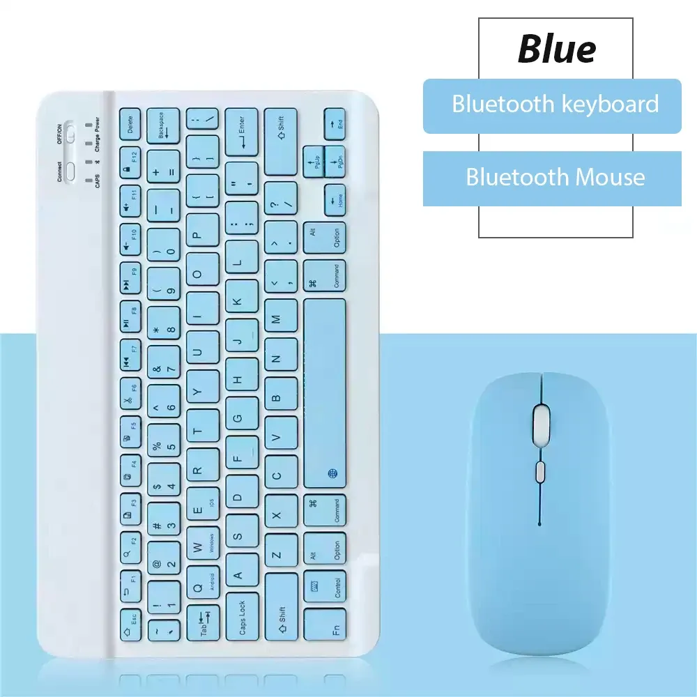 Clavier sans fil Bluetooth universel pour téléphone portable et tablette, mini clavier Bluetooth compatible avec clavier et souris 9