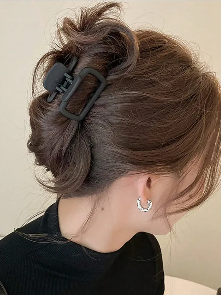 Pince à cheveux carrée légère pour femme, lot de 4 5