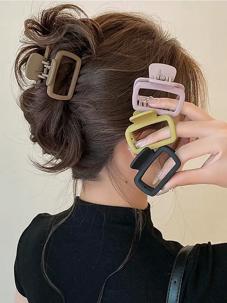 Pince à cheveux carrée légère pour femme, lot de 4 7