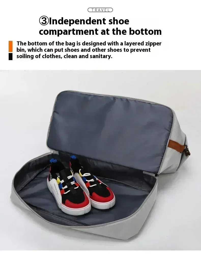 Sac de sport de voyage grande capacité, étanche, pour homme 5