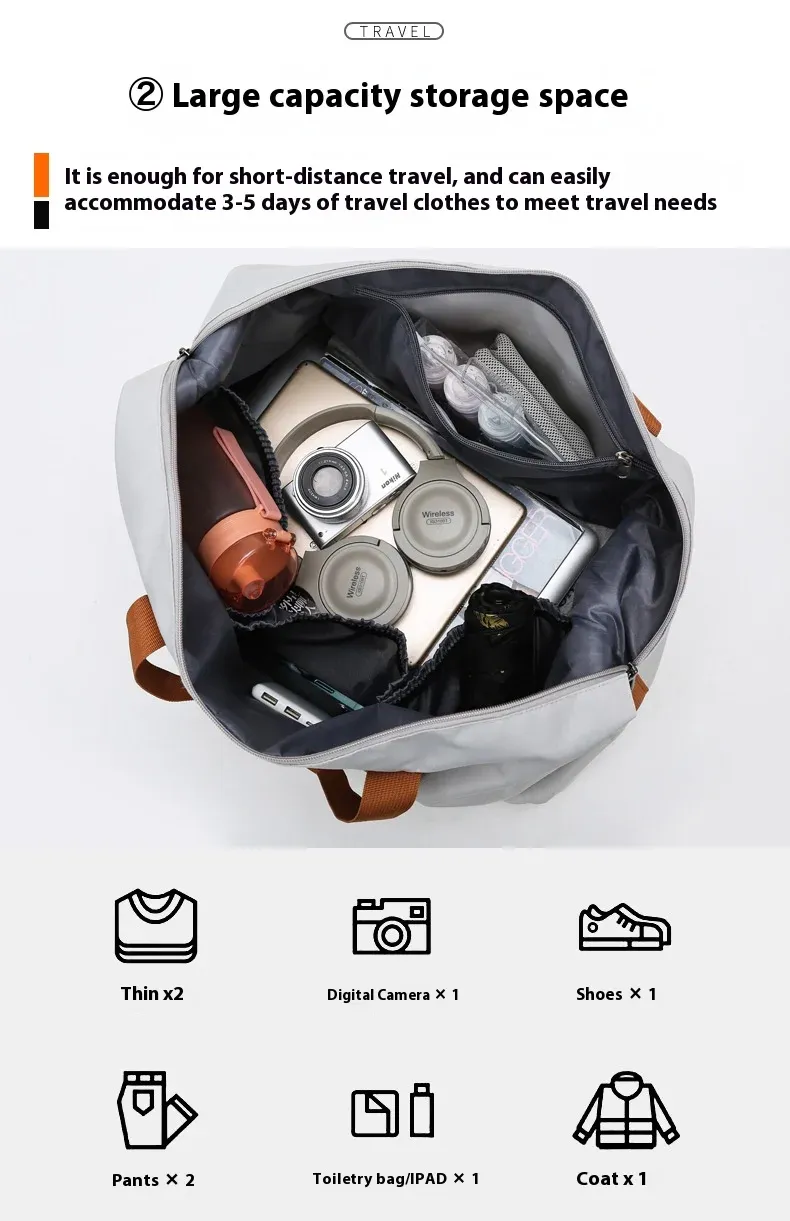 Sac de sport, vue en situation