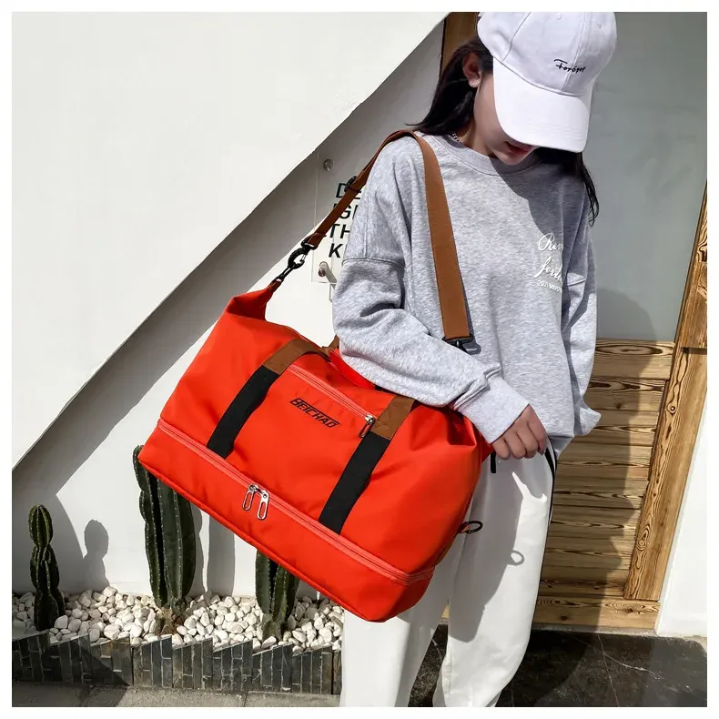Sac de sport, vue rapprochée du design