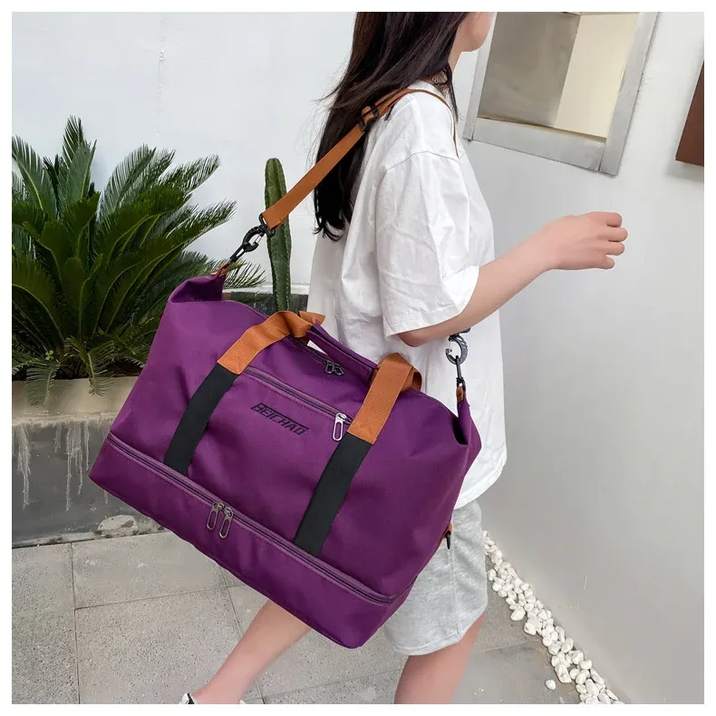 Sac de sport, vue de détail des coutures