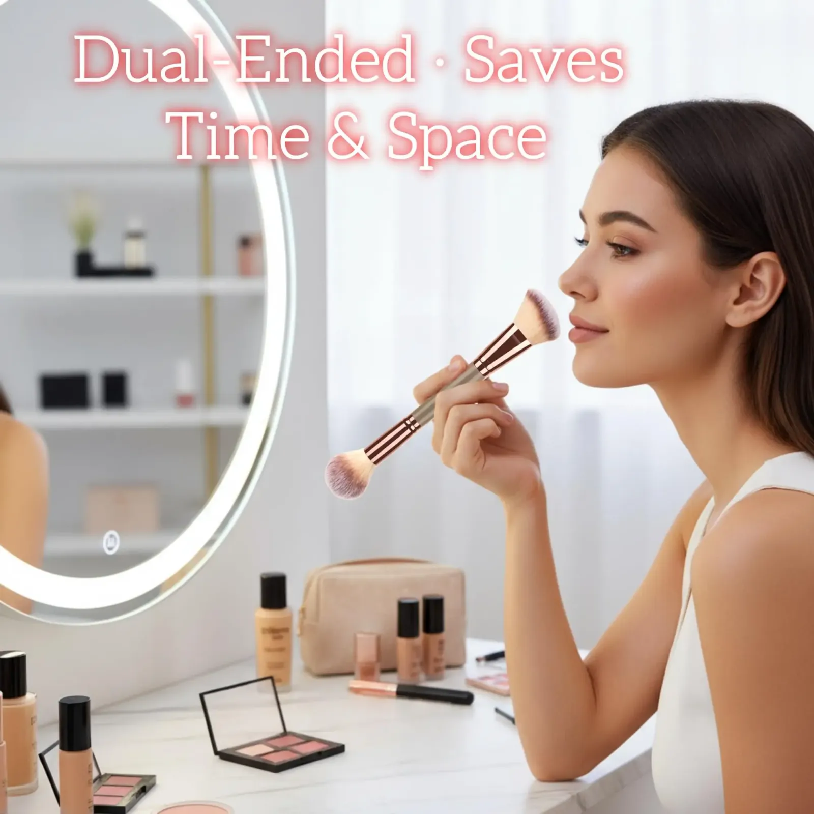 Pinceaux de maquillage double embout